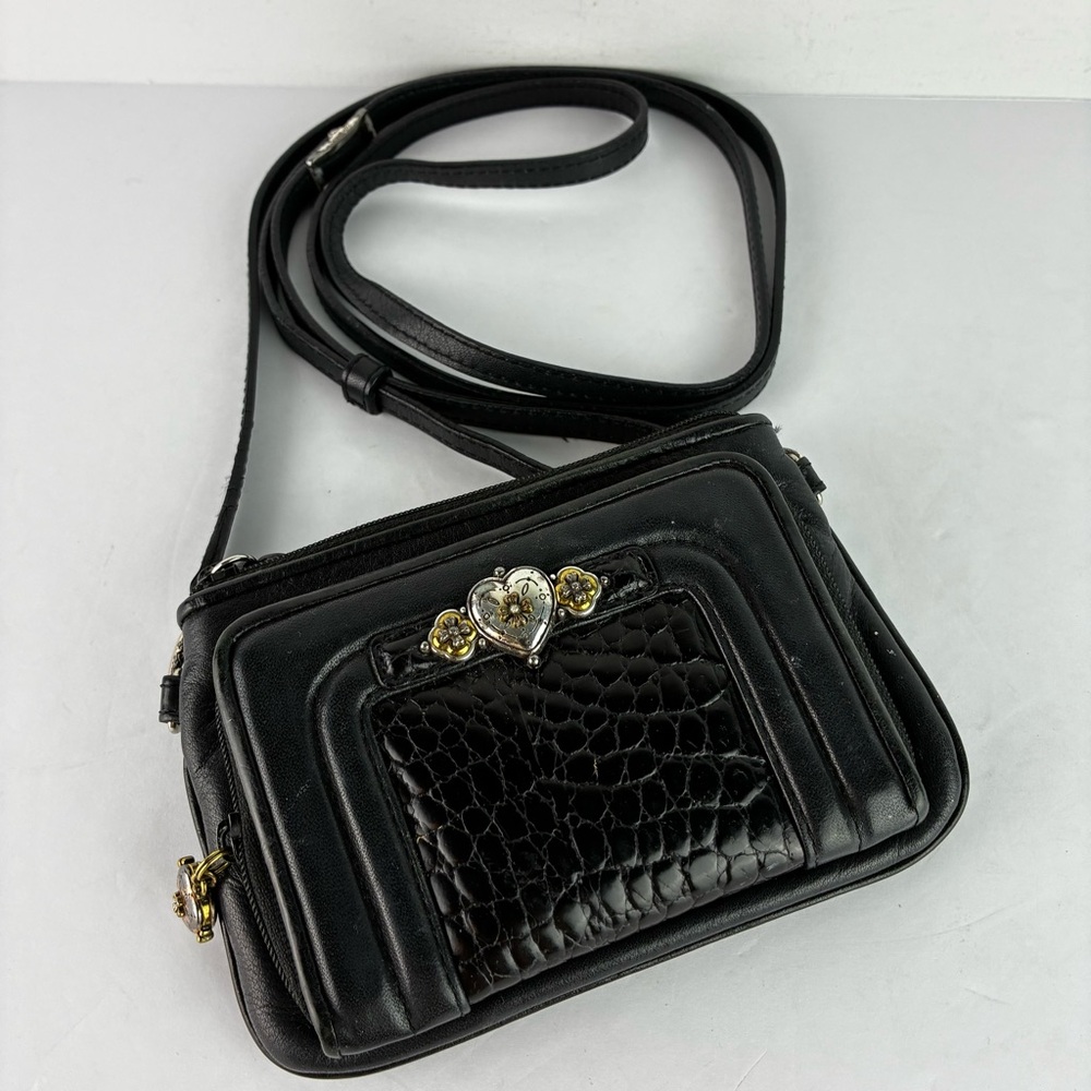 Brighton Vintage Mini Leather Crossbody